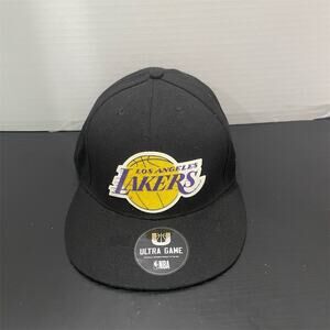 Ultra Game Los Angeles Lakers Snapback Cap Black Unisex NBA Hat